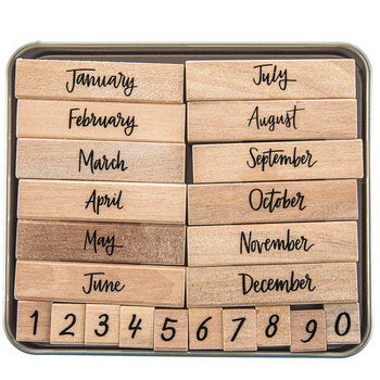 Sellos Madera Meses
